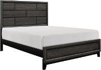 Modern Farmhouse Gray King Size Bed - Atticus