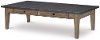 Rustic Metal Top Coffee Table - Monteverde