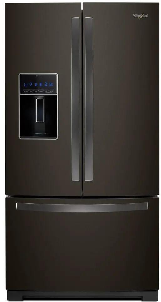 WRF757SDHV Whirlpool 26.8 cu ft French Door Refrigerator - Black Stainless Steel-1