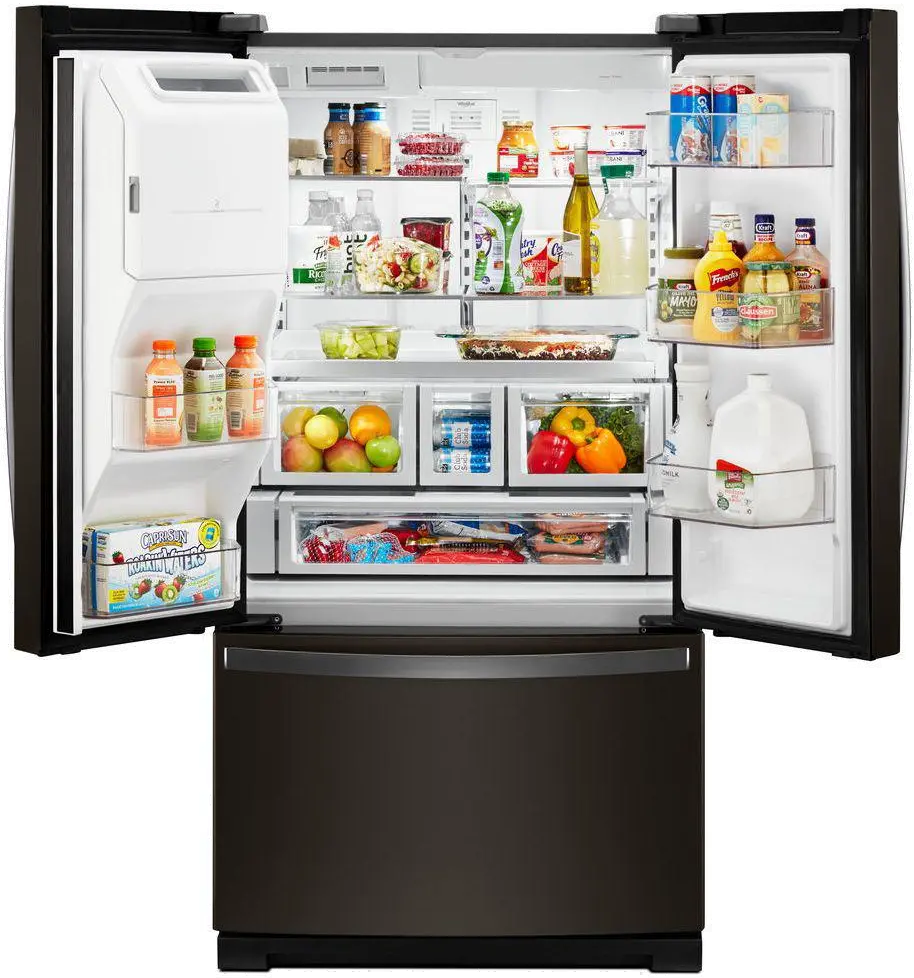 WRF757SDHV Whirlpool 26.8 cu ft French Door Refrigerator - Black Stainless Steel-2