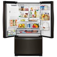 WRF757SDHV Whirlpool 36 Inch French Door Refrigerator - 26.8 cu. ft., Black Stainless Steel-2