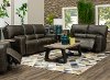 Charcoal Gray Power Reclining Living Room Set - Madrid-1