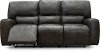 Charcoal Gray Power Reclining Living Room Set with Console Loveseat- Madrid-1