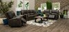 Charcoal Gray Power Reclining Living Room Set with Console Loveseat- Madrid-7