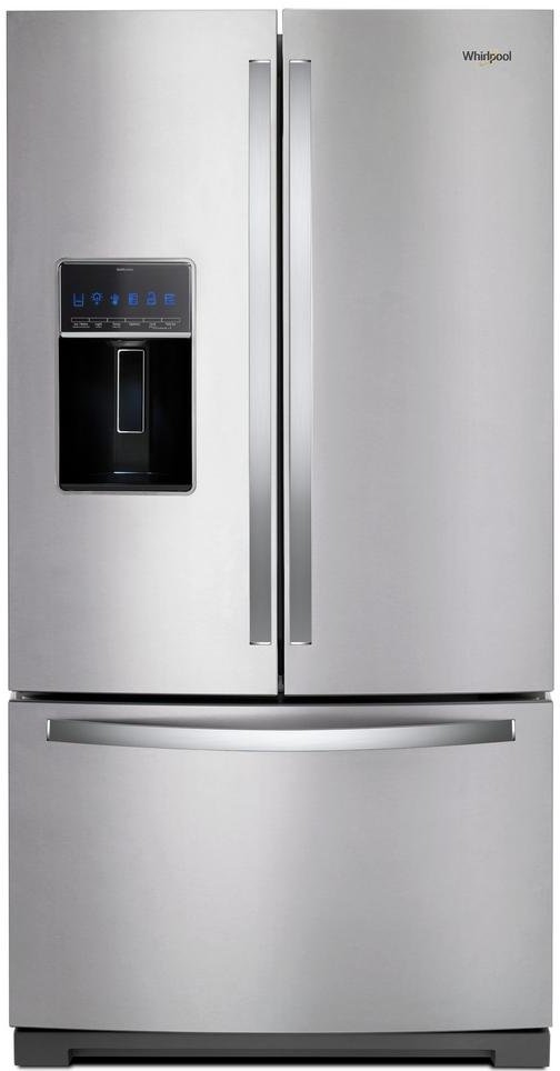 WRF757SDHZ Whirlpool 36 Inch French Door Refrigerator - 26.8 cu. ft., Stainless Steel-1