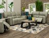 Gray Power Reclining Living Room Set - Madrid