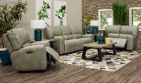 Gray Power Reclining Living Room Set - Madrid-2