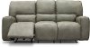 Gray Power Reclining Living Room Set with Console Loveseat - Madrid