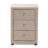 147-8162-RCW Contemporary Beige Upholstered Nightstand - Tessa-2