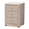 147-8162-RCW Contemporary Beige Upholstered Nightstand - Tessa-3