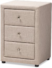 147-8162-RCW Contemporary Beige Upholstered Nightstand - Tessa-3