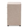 147-8162-RCW Contemporary Beige Upholstered Nightstand - Tessa-5