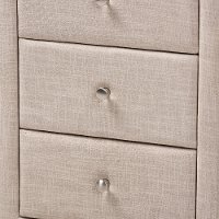 147-8162-RCW Contemporary Beige Upholstered Nightstand - Tessa-6