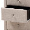 147-8162-RCW Contemporary Beige Upholstered Nightstand - Tessa-7