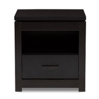 146-8265-RCW Contemporary Dark Brown Nightstand - Bienna-2