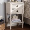 146-8189-RCW Classic Cottage White Nightstand - Lenore