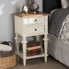 133-7192-RCW 2-Drawer 2-Toned Nightstand