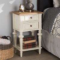 133-7192-RCW 2-Drawer 2-Toned Nightstand