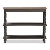 146-8186-RCW Country Cottage Farmhouse Weathered Brown Console Table - Nellie-5