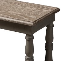 146-8186-RCW Country Cottage Farmhouse Weathered Brown Console Table - Nellie-6