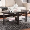 146-8277-RCW Modern and Contemporary Wenge Brown Coffee Table - Ancelina