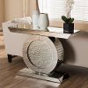136-7479-RCW Hollywood Regency Glamour Style Mirrored Console Table - Cagney