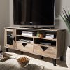 137-7560-RCW Modern and Contemporary Light Brown 55 Inch TV Stand - Cardiff