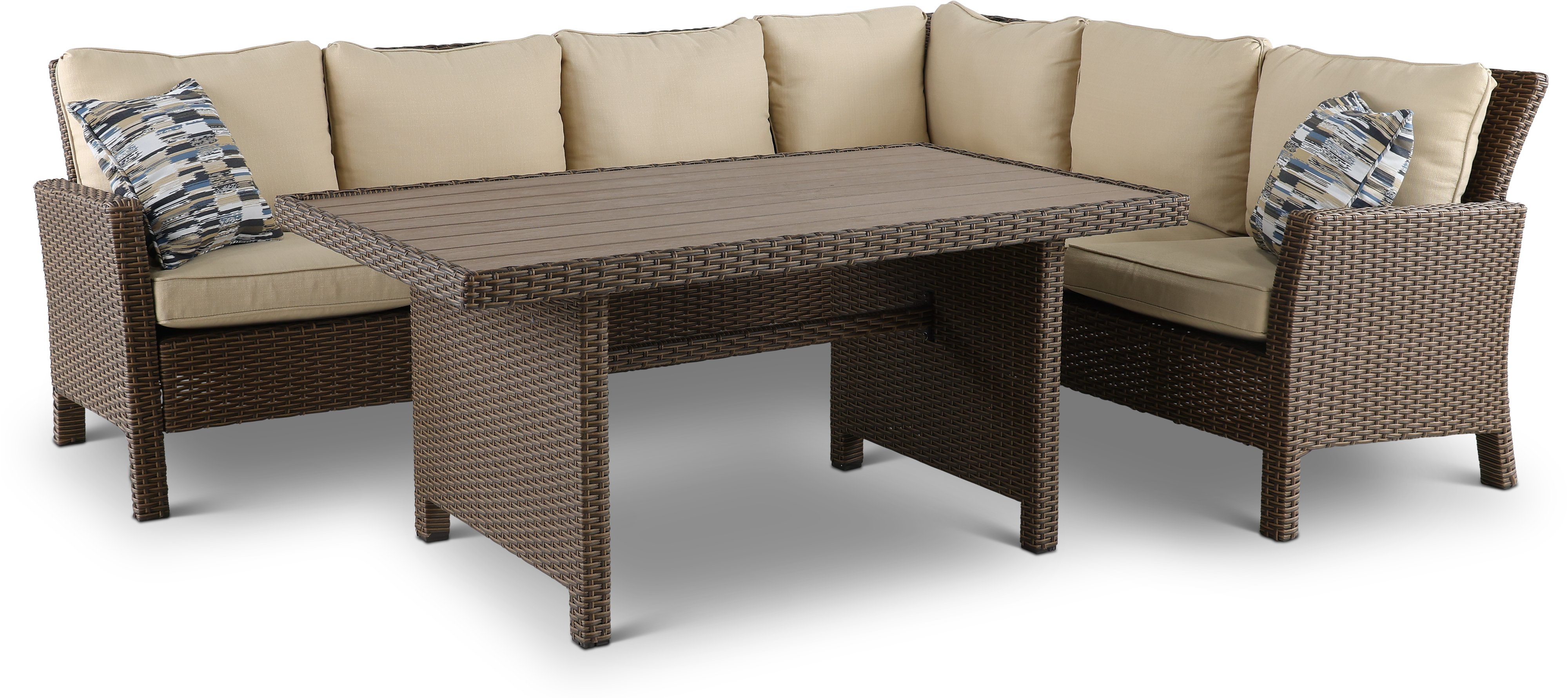 Wicker 3 Piece Patio Set - Arcadia-1