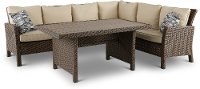 Wicker 3 Piece Patio Set - Arcadia