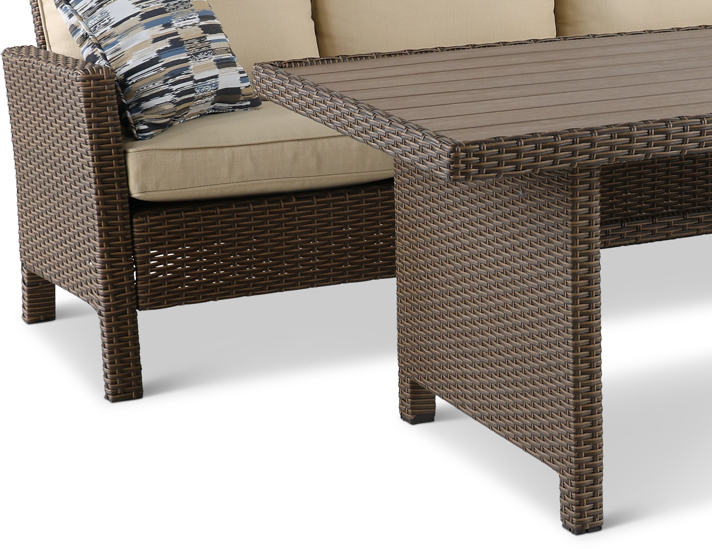 Wicker 3 Piece Patio Set - Arcadia-2