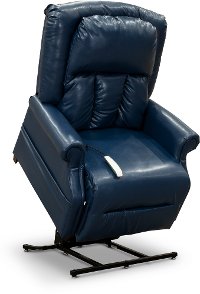 Royal Blue Power Lift Chair - Lunar