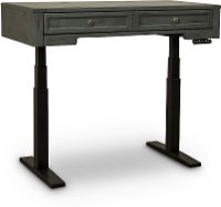 Moss Green 48 Inch Power Lift Desk - Highland
