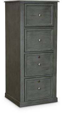 Moss Green Tall File Cabinet - Highland