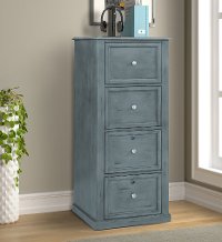 Moss Green Tall File Cabinet - Highland-2