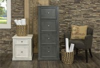 Moss Green Tall File Cabinet - Highland-3