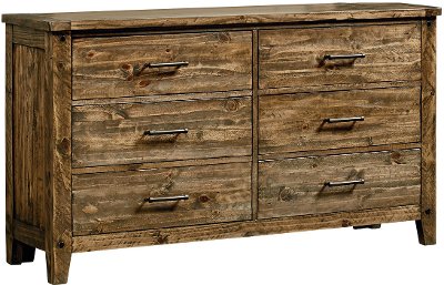Rustic Casual Pine Youth Dresser - Nelson