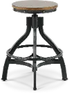 Chandler Rustic Brown Adjustable Bar Stool