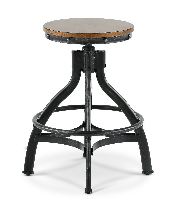 Chandler Rustic Brown Adjustable Bar Stool