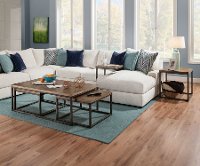 Brown Industrial Rustic Side Table - Chandler-3