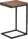 Chandler Brown Industrial Rustic Side Table
