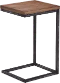 Chandler Brown Industrial Rustic Side Table