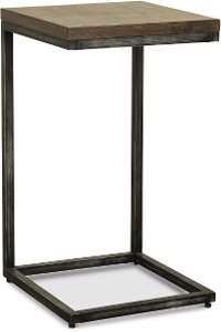 Chandler Brown Industrial Rustic Side Table-4