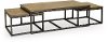 Brown Industrial 3 Piece Nesting Coffee Table - Chandler