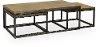 Brown Industrial 3 Piece Nesting Coffee Table - Chandler-2