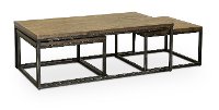 Brown Industrial 3 Piece Nesting Coffee Table - Chandler-2