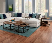 Brown Industrial 3 Piece Nesting Coffee Table - Chandler-5