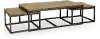 Chandler Industrial Brown Table, Set of 3