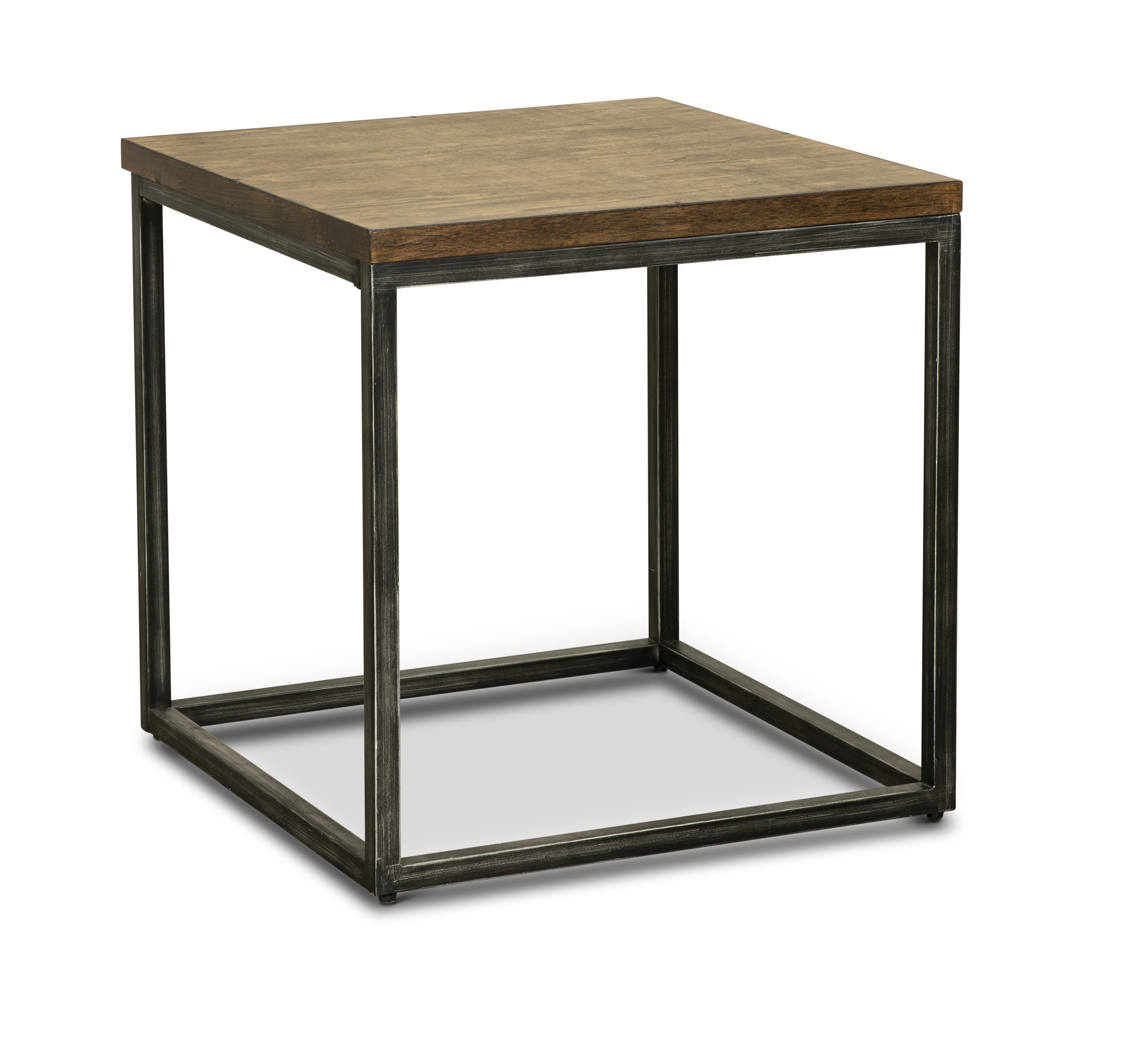 Chandler Brown Industrial Rustic End Table-1