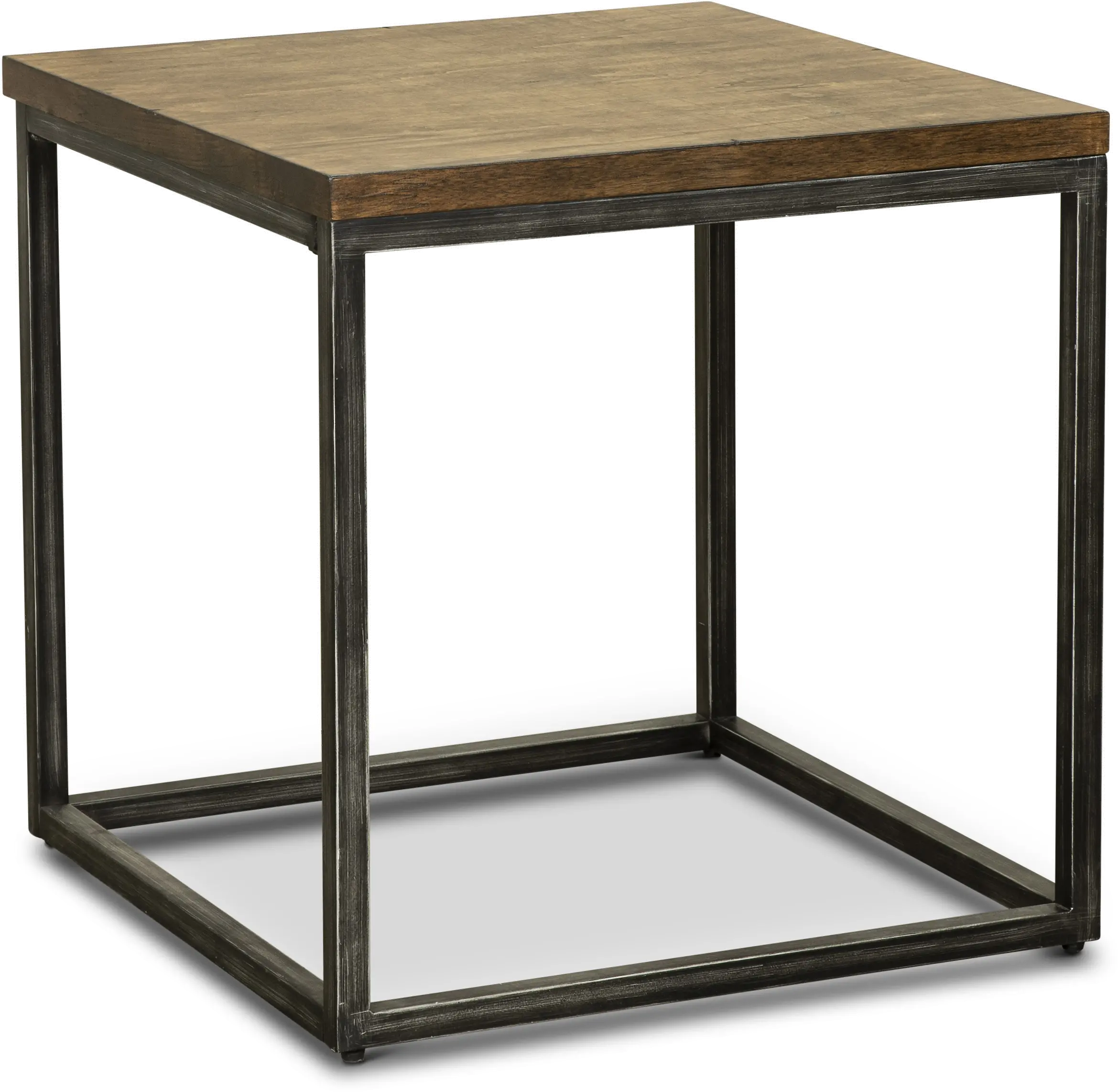 Chandler Brown Industrial Rustic End Table-1