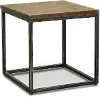 Chandler Brown Industrial Rustic End Table